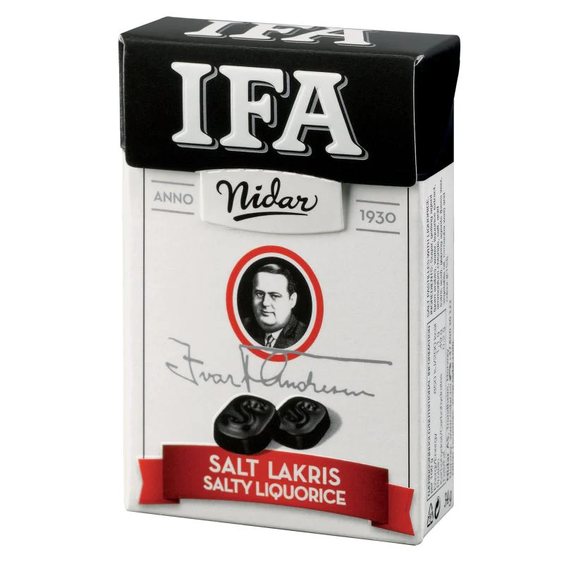 Nidar IFA Salt Lakris lakritsipastilleja 34 g